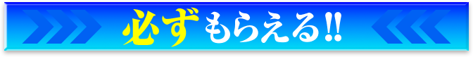 必ずもらえる!!